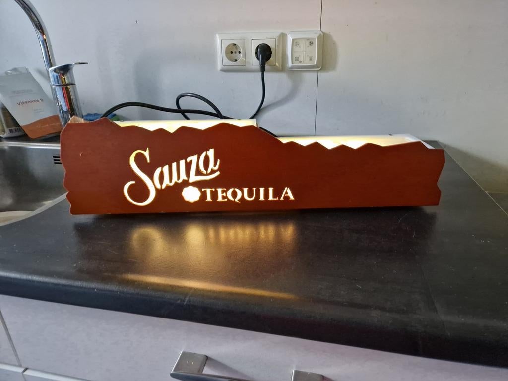 Sauza Tequila Display, Verzamelen, Ophalen of Verzenden, Gebruikt, Lichtbak of (neon) lamp