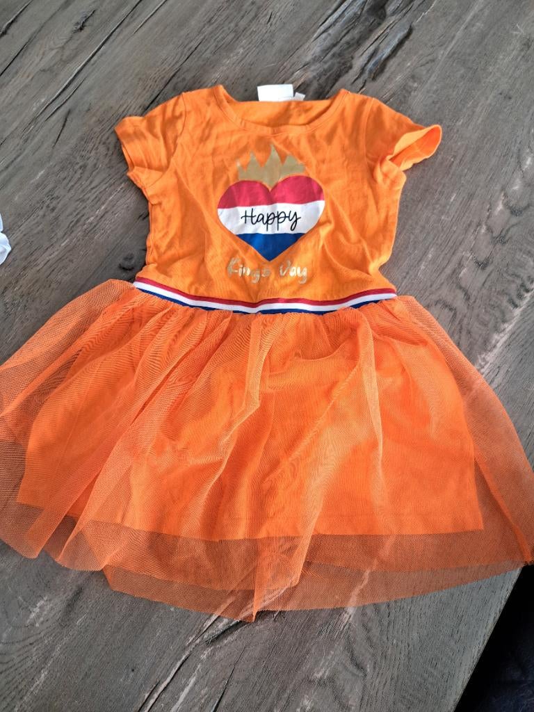 2x koningsjurkje 98-104, Kinderen en Baby's, Kinderkleding | Maat 98, Ophalen of Verzenden, Zo goed als nieuw, Meisje, Jurk of Rok