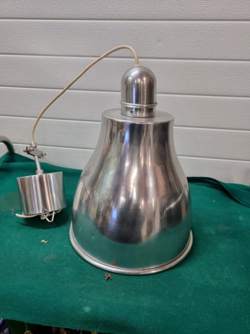 -	Hanglamp industrieel ikea aluminium, Huis en Inrichting, Lampen | Hanglampen, Ophalen of Verzenden, 'T Olde Gre-j, Info@toldegrej.nl