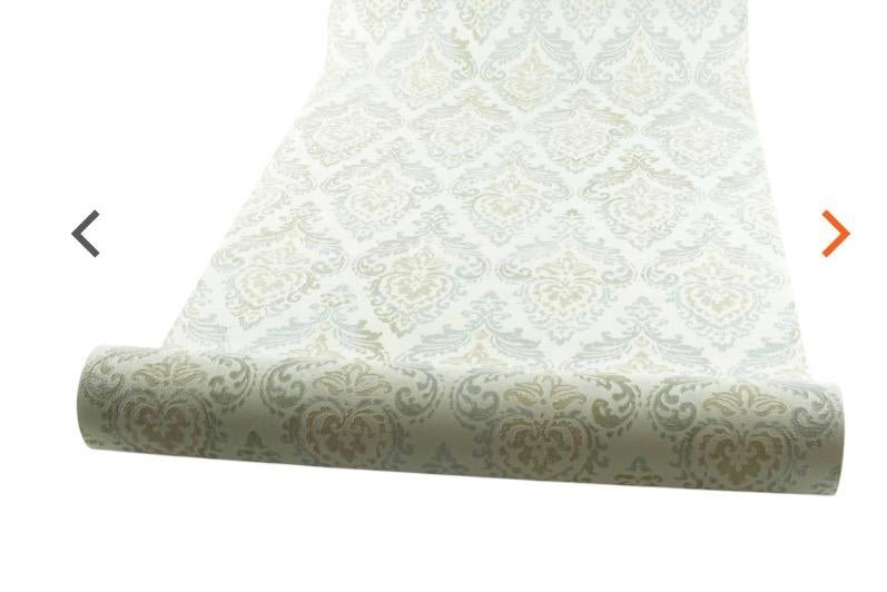 4 rollen nieuw vinyl behang grijs crème patroon, Ophalen of Verzenden, 25 tot 50 m², Grijs