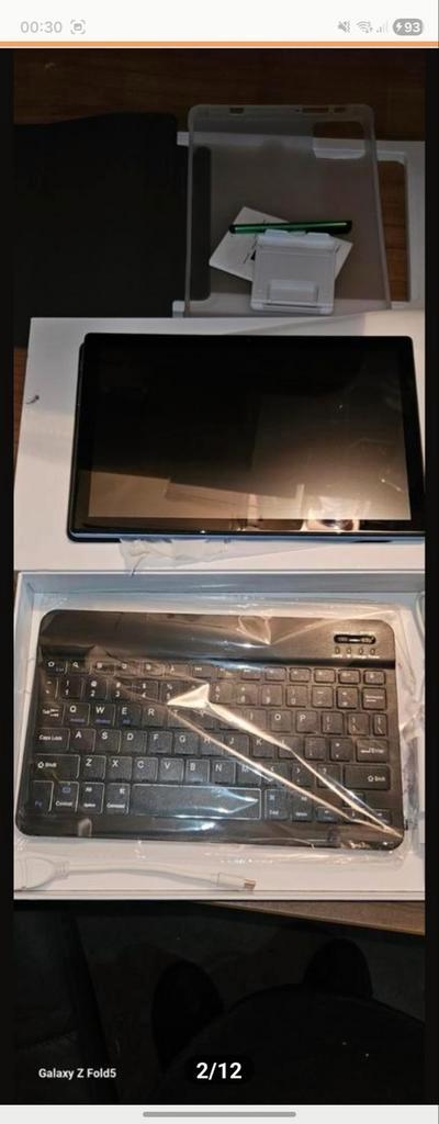 Nieuwe Android Tablet met Toetsenbord en Hoes, Computers en Software, Android Tablets, Nieuw, Wi-Fi, 10 inch, 32 GB, Usb-aansluiting