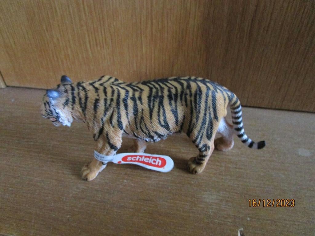 Schleich 17003 tijger, dierfiguur, Ophalen of Verzenden, Zo goed als nieuw, Wild dier, Beeldje of Figuurtje
