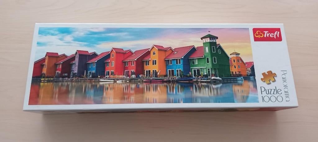 Puzzel Trefl Panorama Reitdiephaven Groningen, Ophalen of Verzenden, 500 t/m 1500 stukjes, Zo goed als nieuw, Legpuzzel