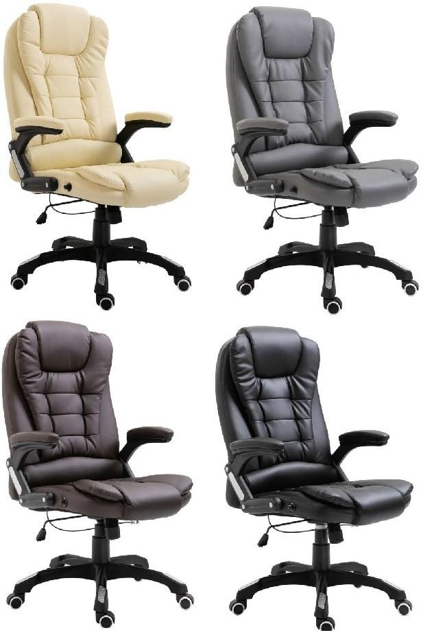 Chique Designer Bureaustoel Zwart, Creme, Grijs Of Bruin, Ophalen of Verzenden, Nieuw, Zwart