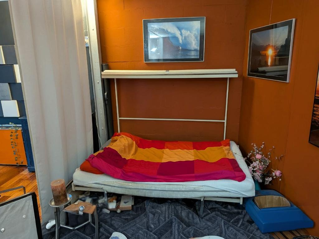 GRATIS Klapbed Opklapbed, Ophalen, Gebruikt, Metaal, Overige maten