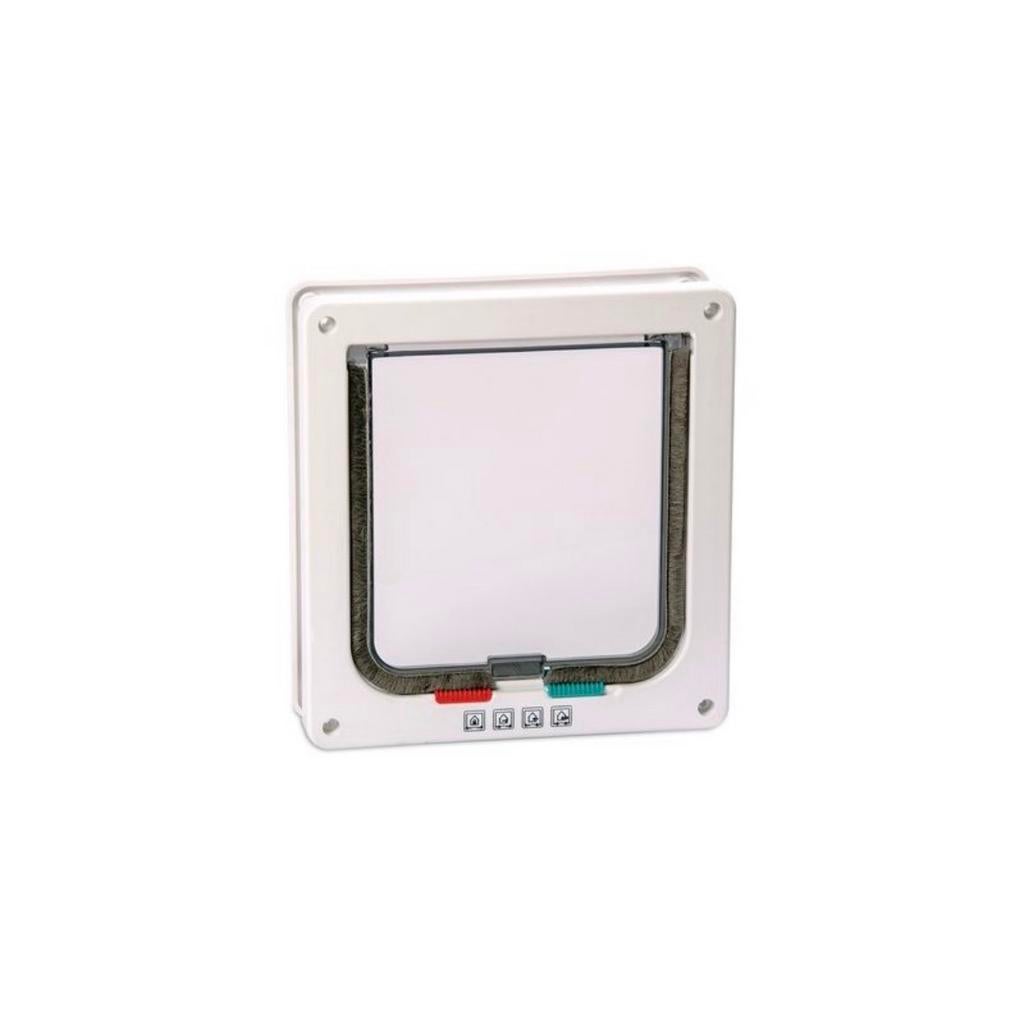 NIEUW Kattenluik 19,2 x 20cm 4-wegsluiting wit, Dieren en Toebehoren, Ophalen of Verzenden, Nieuw