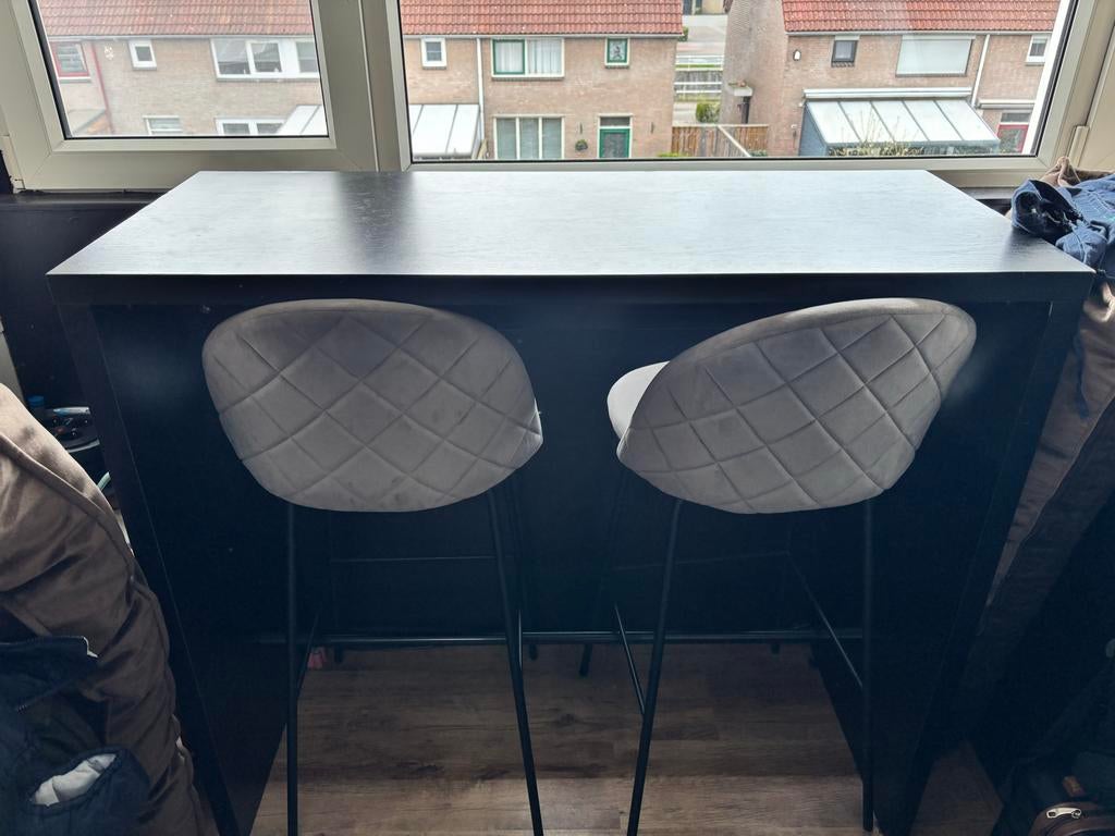 Bar inclusief stoelen, Huis en Inrichting, Barren, Gebruikt, Inclusief barstoelen, Ophalen