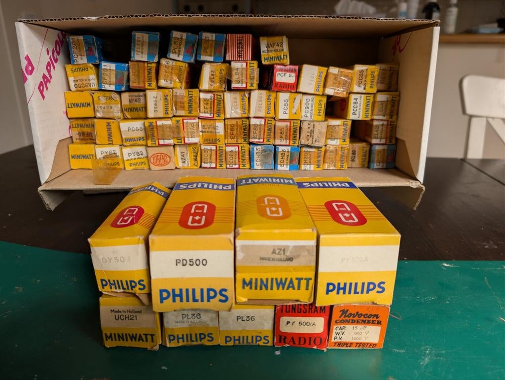 Diverse radiolampen - Philips, Miniwatt, Tungsram, Ophalen of Verzenden
