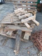 Schoon brandhout van pallets en boomstam, Minder dan 3 m³, Ophalen, Overige houtsoorten, Blokken