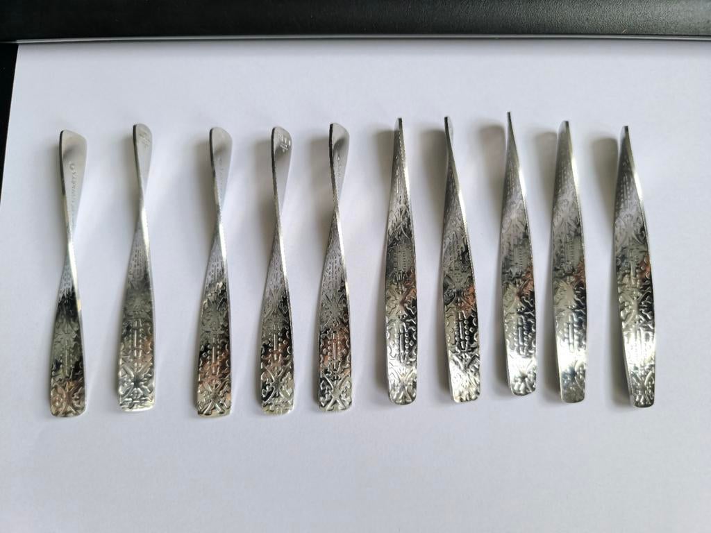 10x KLM Marcel Wanders turbine waaiervormige lepeltjes, Verzamelen, Luchtvaart en Vliegtuigspotten, Ophalen of Verzenden, Overige typen