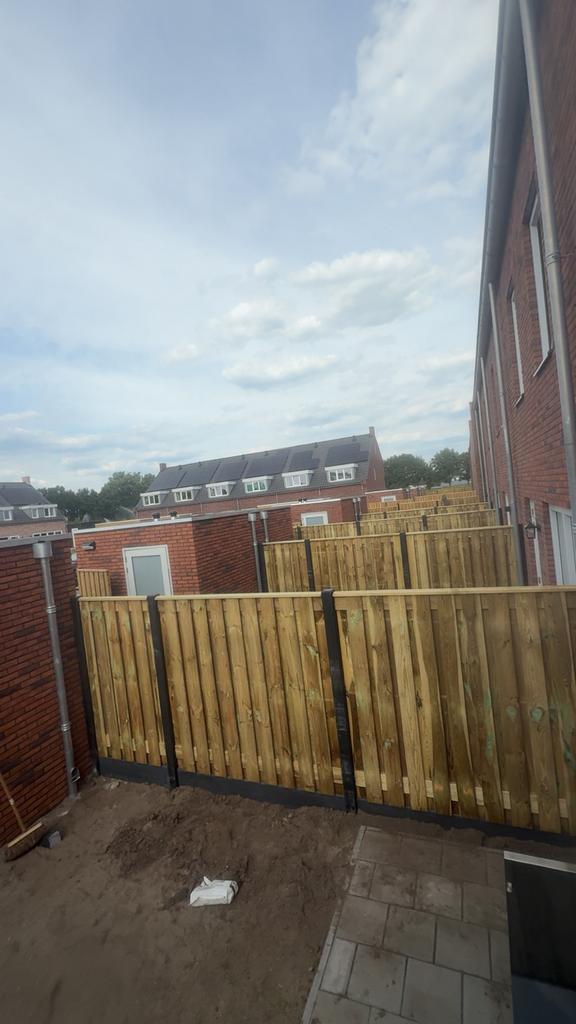Hout beton schutting vanaf €110, pm incl materialen&montage, Tuin en Terras, 1 tot 2 meter, Verzenden, 6 meter of meer, Nieuw