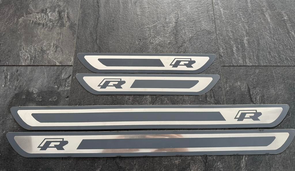 Volkswagen Golf R instaplijsten / dorpelstickers set, Auto diversen, Autostickers, Ophalen of Verzenden