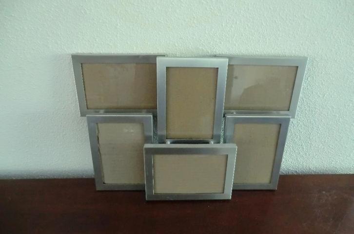 nette fotolijst / collagelijst - 6 vaks, Huis en Inrichting, Woonaccessoires | Lijsten, Gebruikt, Minder dan 50 cm, Minder dan 50 cm