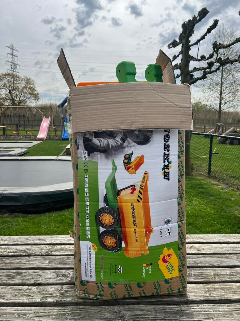 Joskin Rolly Toys aanhanger voor traptractor, Kinderen en Baby's, Speelgoed | Buiten | Voertuigen en Loopfietsen, Ophalen of Verzenden