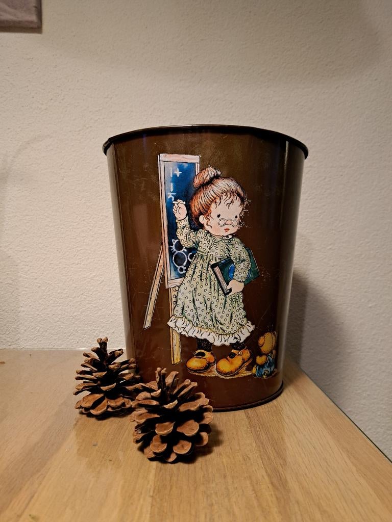 Vintage Sarah Kay Prullenbak jaren 70 hoogte 26 cm, Huis en Inrichting, Woonaccessoires | Prullenbakken, Ophalen of Verzenden