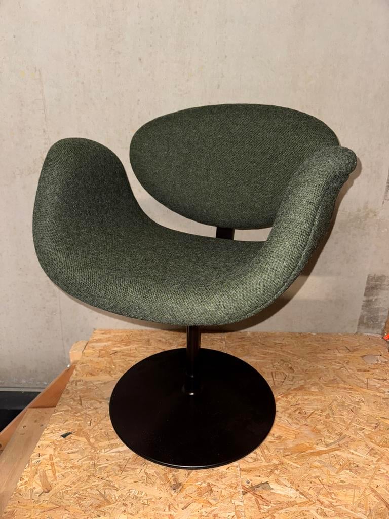 Artifort Little Tulip stoel (4x) F163 donkergroen, Ophalen, Overige kleuren, Luxe exclusief design, Zo goed als nieuw