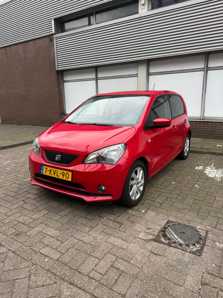 Seat Mii Sport 1.0 44KW 2013 Rood, Voorwielaandrijving, Euro 5, Stof, Zwart