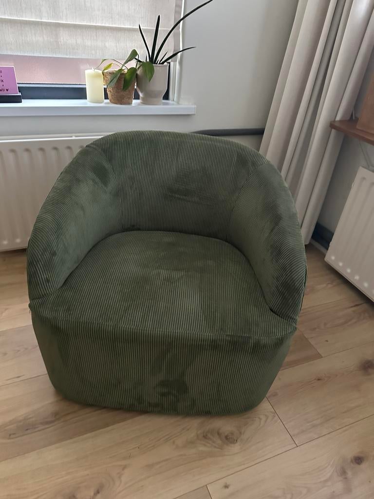 WOOOD Fauteuil, Ophalen, 75 tot 100 cm, Zo goed als nieuw, Stof