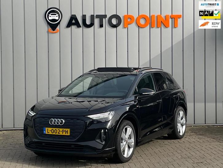 Audi Q4 e-tron 40 S-LINE PANO 77 kWh Dealer ond, Auto's, Audi, Bedrijf, Te koop, Q4 e-tron, ABS, Achteruitrijcamera, Adaptive Cruise Control