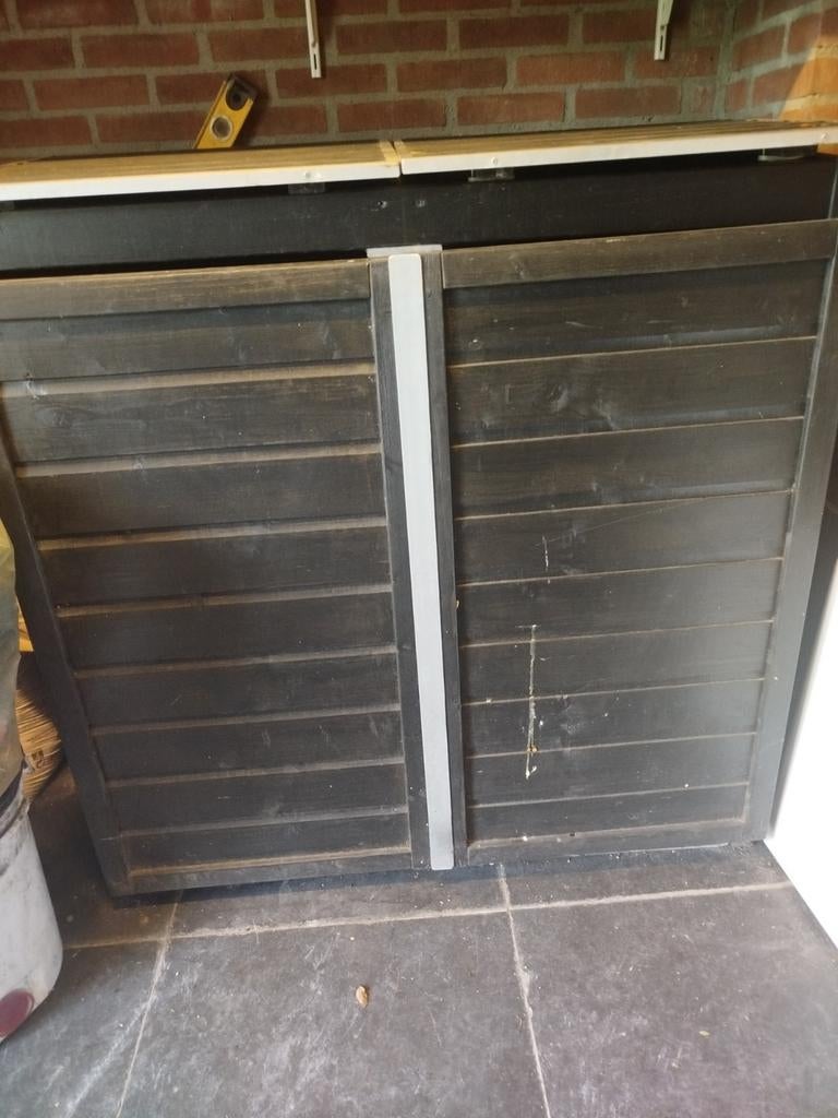 Containerkast voor twee containers, Tuin en Terras, Ophalen, Gebruikt