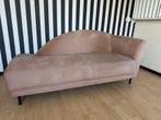 bank chaise loungue sofa stof beige 2/3p zit H44xzitD54xL170, Ophalen, Overige materialen, Gebruikt, Overige maten