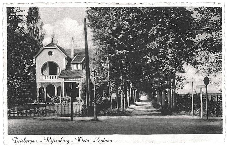 962290 Driebergen Utr Rijsenburg Klein Loolaan Nette oude k, Verzamelen, Ansichtkaarten | Nederland, Ongelopen, Utrecht, 1920 tot 1940