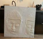 Boeddha canvas wit, Ophalen of Verzenden, Zo goed als nieuw