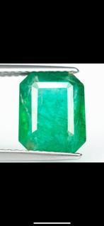 Smaragd groen - 2.97CT Zambia - IGI certificaat, Sieraden, Tassen en Uiterlijk, Edelstenen, Ophalen of Verzenden, Zo goed als nieuw