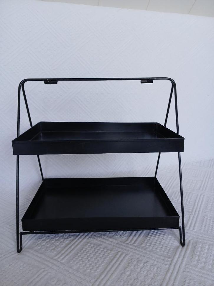 metalen deco rekje, Huis en Inrichting, Woonaccessoires | Etagères, Zo goed als nieuw, Ophalen