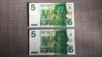 briefjes bankbiljetten van 5 gulden, Ophalen of Verzenden, 5 gulden
