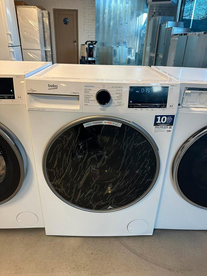 BEKO 12KG WASDROOG-COMBINATIE VRIJSTAAND B3DFT512447W, Witgoed en Apparatuur, Was-droogcombinaties, Nieuw, 10 kg of meer, 85 tot 90 cm