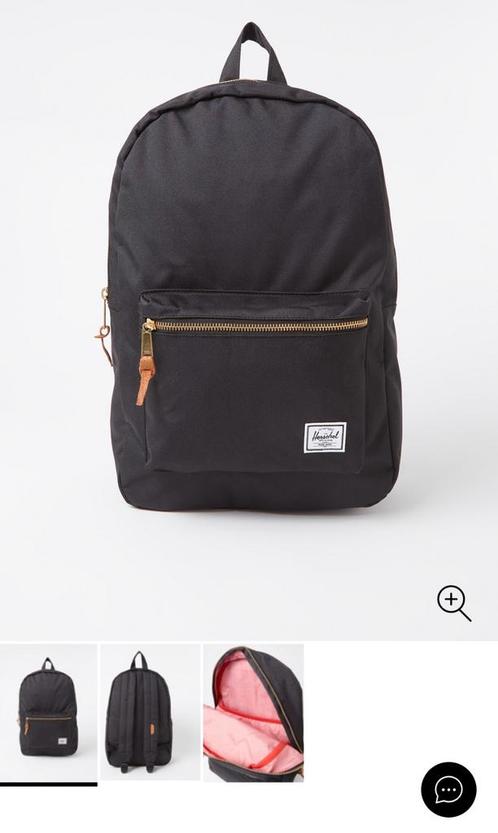 Herschel rugtas Supply Zwart, Sieraden, Tassen en Uiterlijk, Tassen | Schooltassen, Zo goed als nieuw, Rugtas, Ophalen of Verzenden