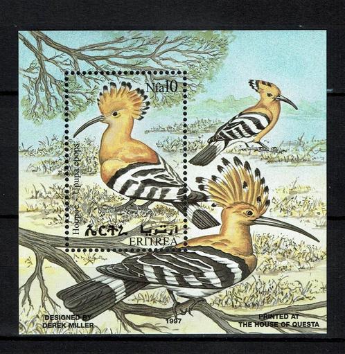 eritrea 1998 pf blok hop vogels birds, Postzegels en Munten, Postzegels | Thematische zegels, Postfris, Dier of Natuur, Ophalen of Verzenden