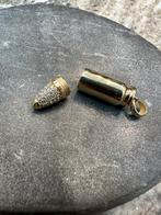 14k Gouden Kogel Hanger met Geheime Compartiment️, Ophalen of Verzenden, Nieuw, Goud