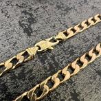 14k gouden ketting cuban schakel massief, Sieraden, Tassen en Uiterlijk, Kettingen, Ophalen of Verzenden, Zo goed als nieuw, Goud