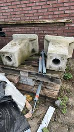 2 Grote Betonpoeren, Doe-het-zelf en Verbouw, Ophalen of Verzenden, Gebruikt, Beton