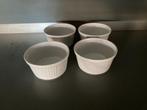 4 stuks Ramekins ovenschaaltjes 9,5 cm doorsnede, Keramiek, Ophalen of Verzenden, Overige stijlen, Schaal of Schalen