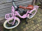 Roze meisjesfiets 18 inch met slot, Puck, Gebruikt, Ophalen of Verzenden, Handrem