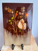 Vintage wandtegel wandbord Italiaans 30x20 cm, Ophalen of Verzenden