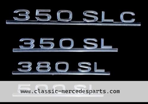 Embleem / typeplaatje Mercedes w107 c107 r107 sl slc, Auto-onderdelen, Carrosserie en Plaatwerk, Gebruikt, Ophalen of Verzenden
