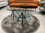 Nieuw Beek Maupertuus Salontafel Glas zwart Design Tafel D50, 50 tot 100 cm, Rond, Nieuw, Ophalen of Verzenden