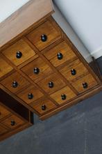Set van vintage Franse apothekerskasten van eik, jaren 1930, Huis en Inrichting, Kasten | Ladekasten, Niet ingevuld, Gebruikt