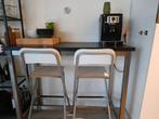 Bartafel met 2 stoelen, Huis en Inrichting, Tafels | Eettafels, Ophalen, 100 tot 150 cm, Tot twee personen, 50 tot 100 cm