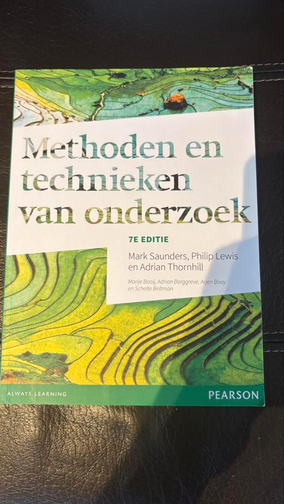 Methoden en technieken van onderzoek, 7e editie met MyLab NL, Boeken, Schoolboeken, Zo goed als nieuw, Nederlands, Overige niveaus