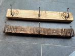 Indiase houtsnijwerk kapstok India massief teak, Huis en Inrichting, Woonaccessoires | Kapstokken, Wandkapstok, Verburgt Vintage