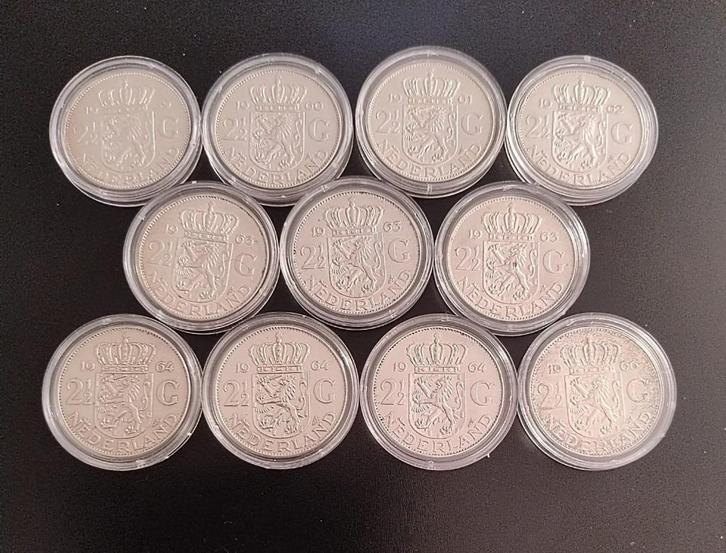 Complete Serie Rjiksdaalders - Schaarsere Jaargangen Dubbel, Postzegels en Munten, Munten | Nederland, Setje, 2½ gulden, Koningin Wilhelmina