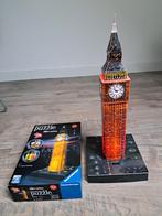 Ravensburger 3D Puzzel Big Ben Night Edition - Compleet!, Hobby en Vrije tijd, Denksport en Puzzels, Ophalen of Verzenden, Minder dan 500 stukjes