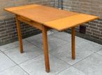 Vintage Midcentury uitschuifbare eettafel, Huis en Inrichting, Tafels | Eettafels, Ophalen, Zo goed als nieuw, Rechthoekig, 50 tot 100 cm