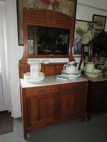 antieke grenen commode baby commode wit marmer blad 325.00 beschikbaar voor biedingen