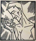 Willi Geissler (1886-1952) Houtsnede 'De edelsteen' 1925. Af, Ophalen of Verzenden